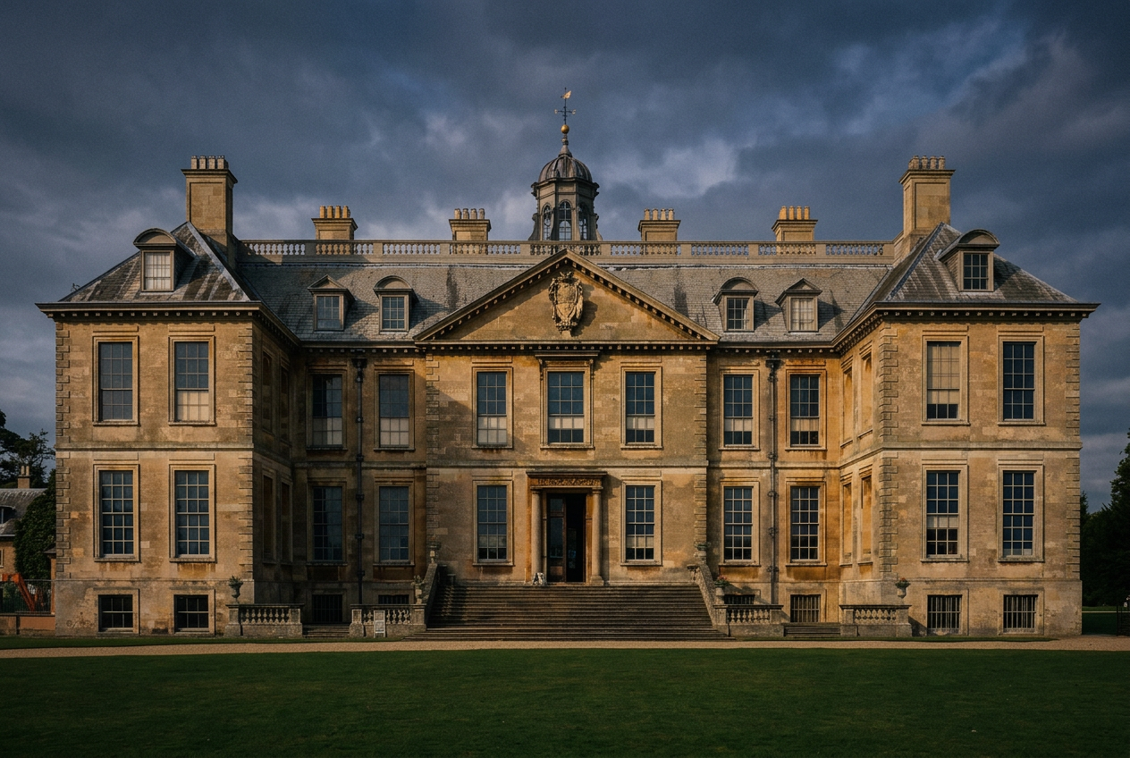 Belton House & Parkland — AI-styled from a real photograph