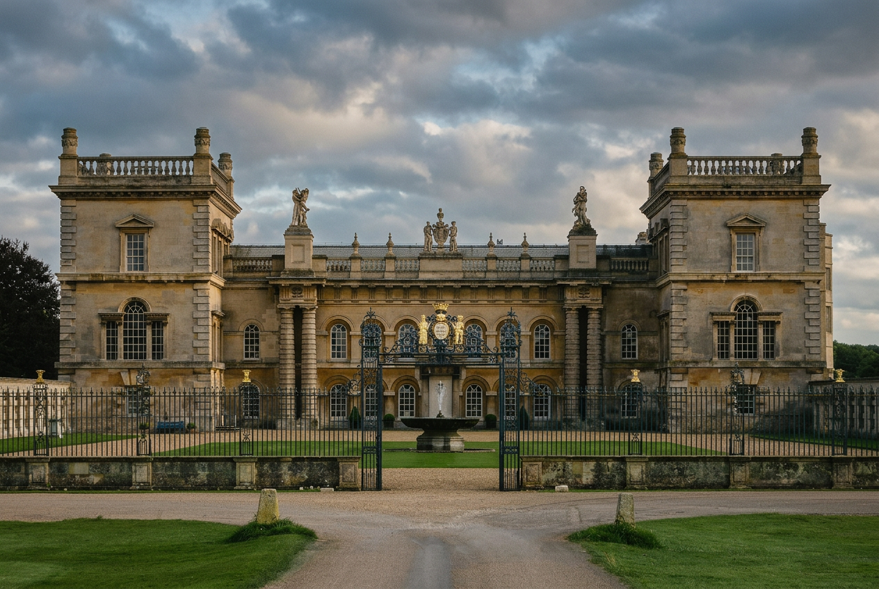 Grimsthorpe Castle, Park & Gardens — AI-styled from a real photograph