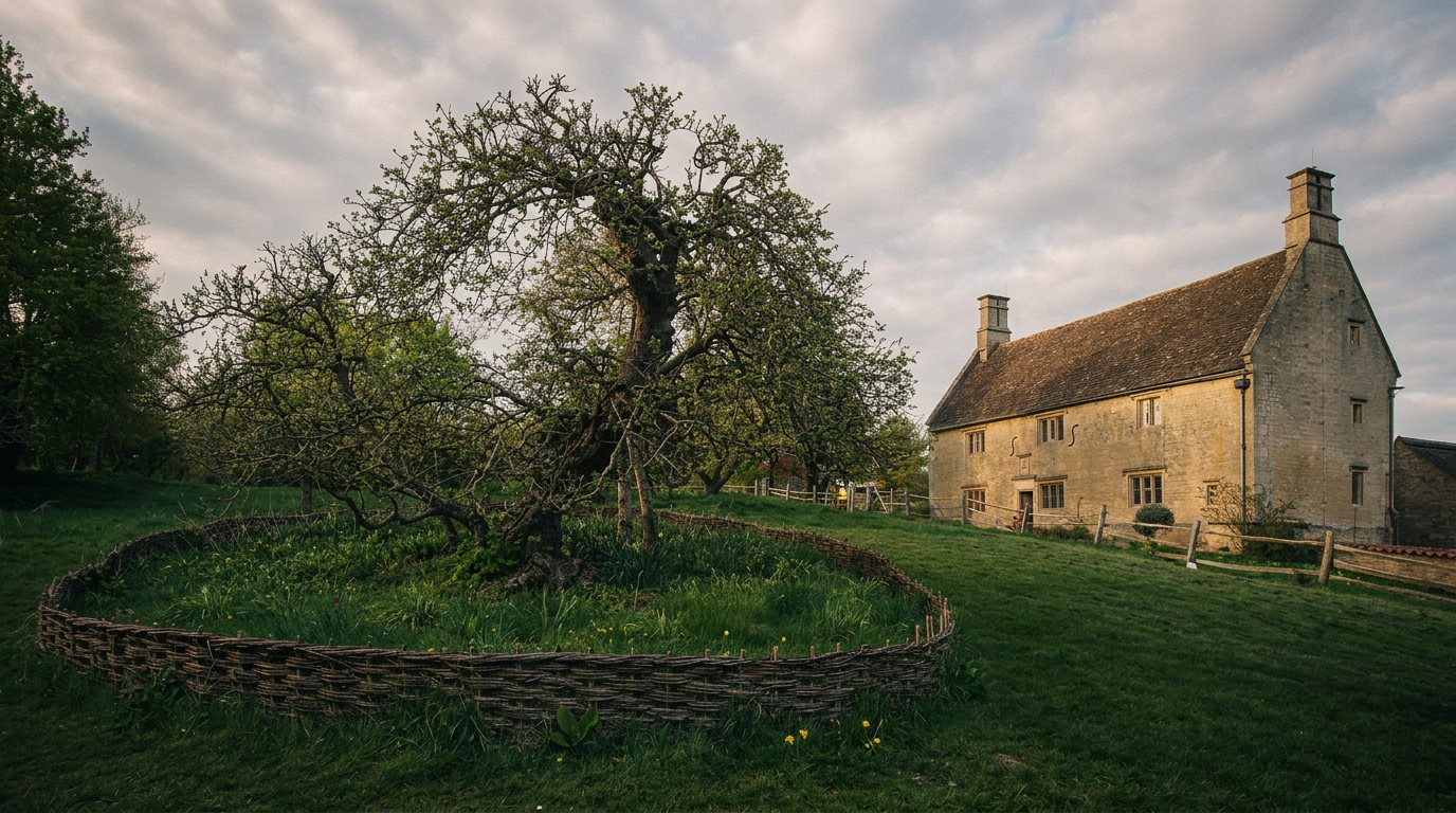 Woolsthorpe Manor — AI-styled from a real photograph